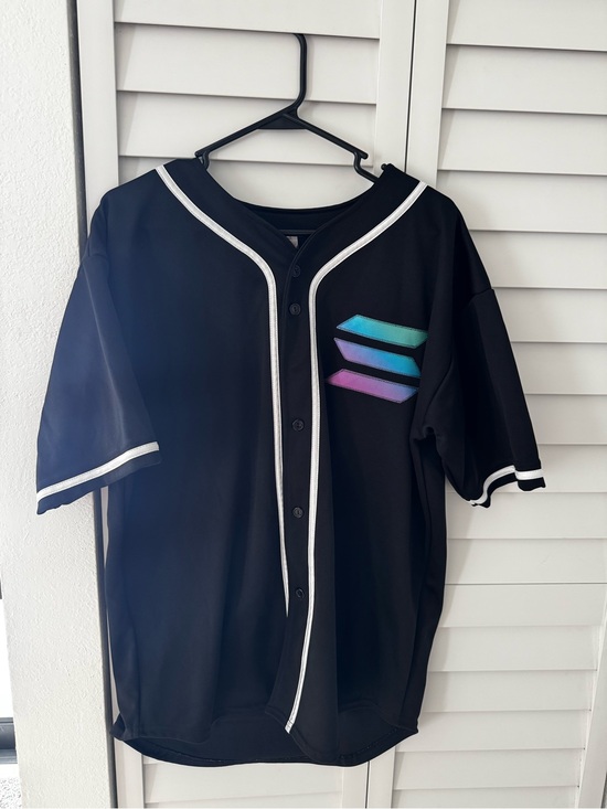 Zara Other - Zara Black Short Sleeve Baseball Jersey with Blue Teal Purple Chevron